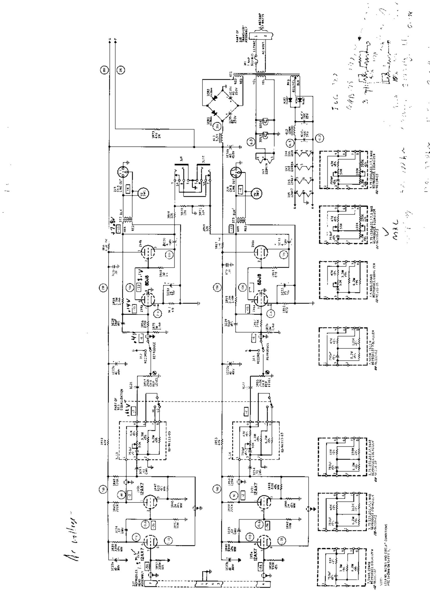 Ampex PR 10 Schematic