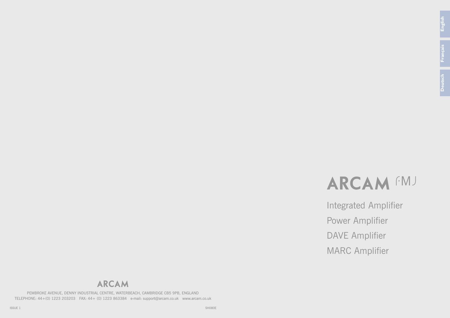 Arcam A22 Owners Manual