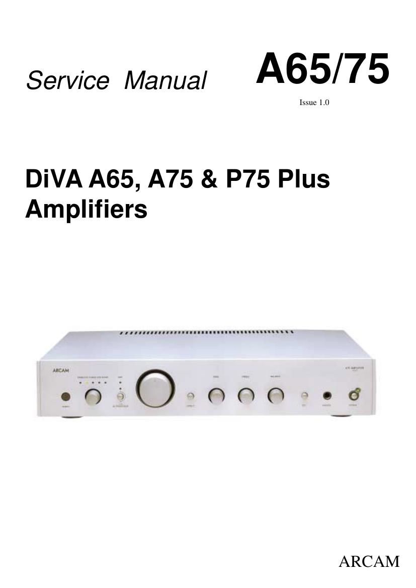 Arcam A75 Owners Manual