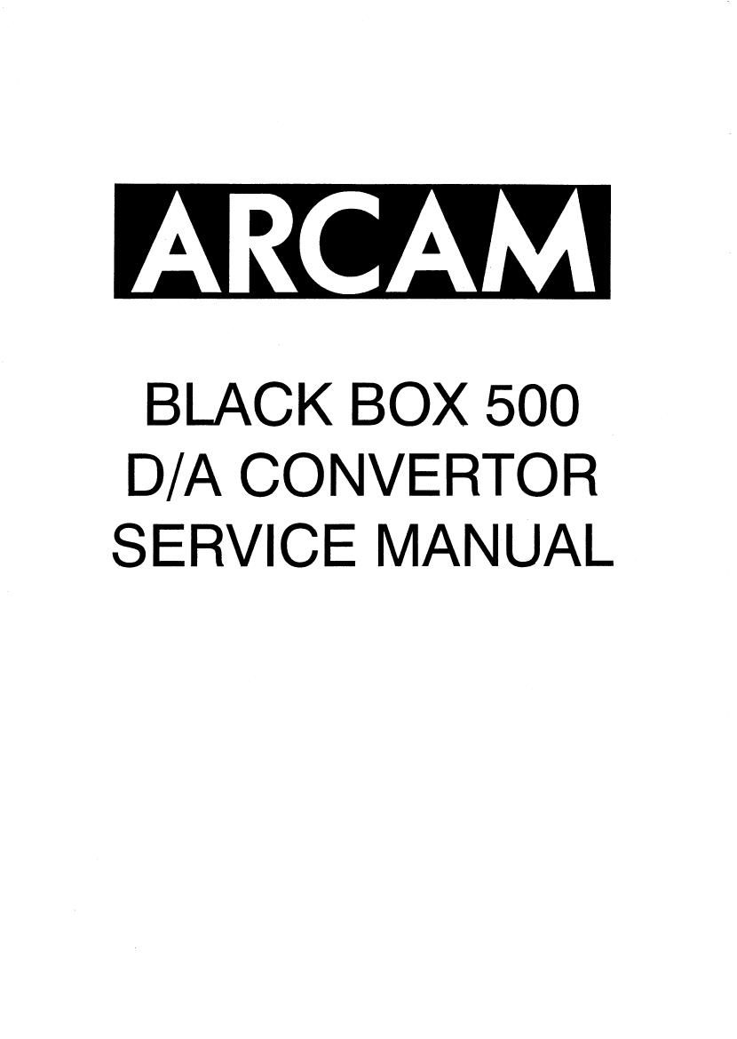 Arcam BlackBox 500 dac sm