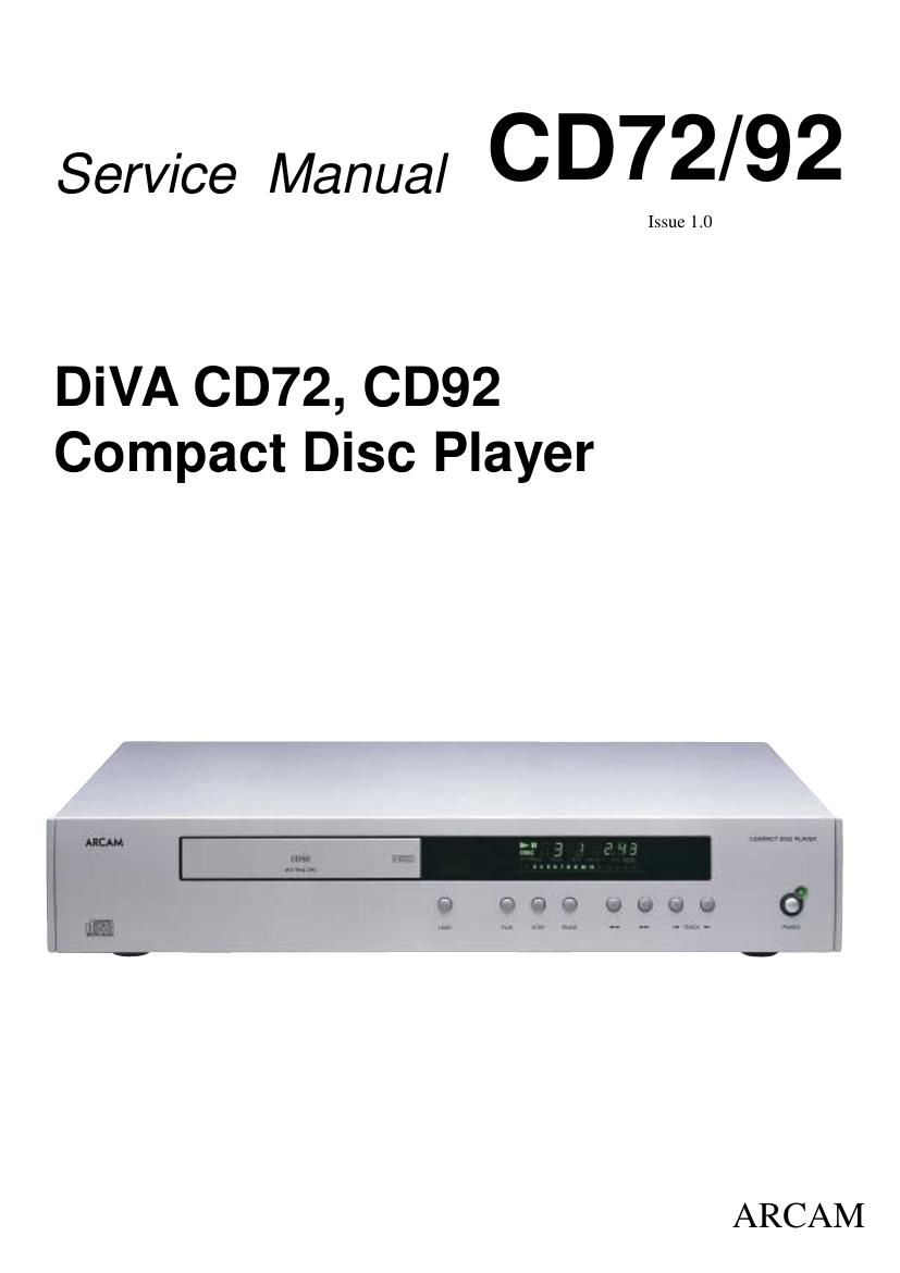 Arcam Diva CD72 cd sm