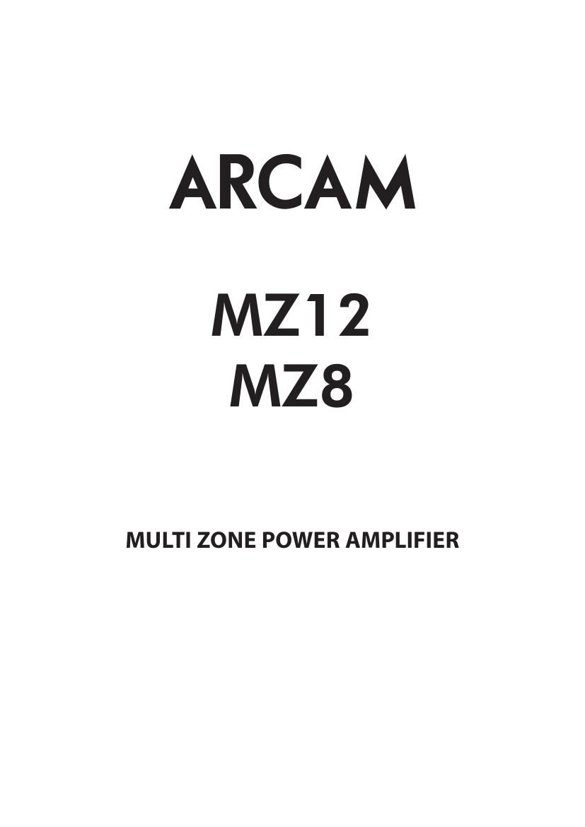 Arcam MZ 12 Owners Manual