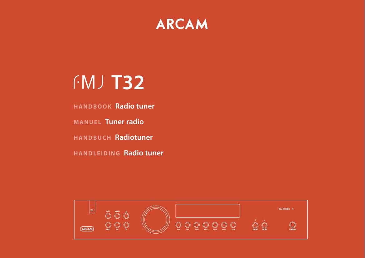 Arcam T32 Owners Manual