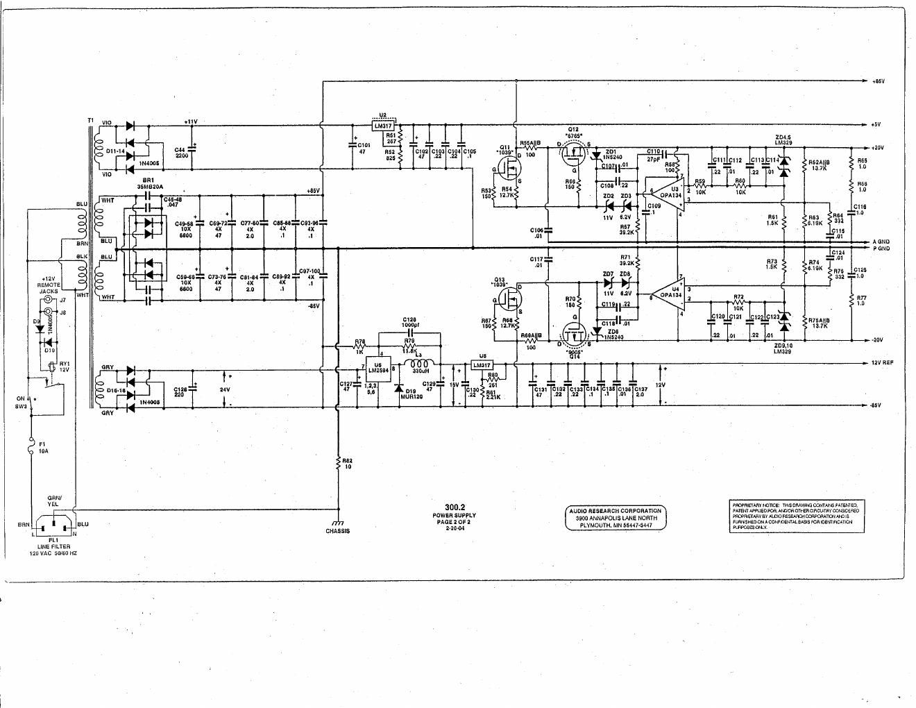 audio research 300 2 schematic