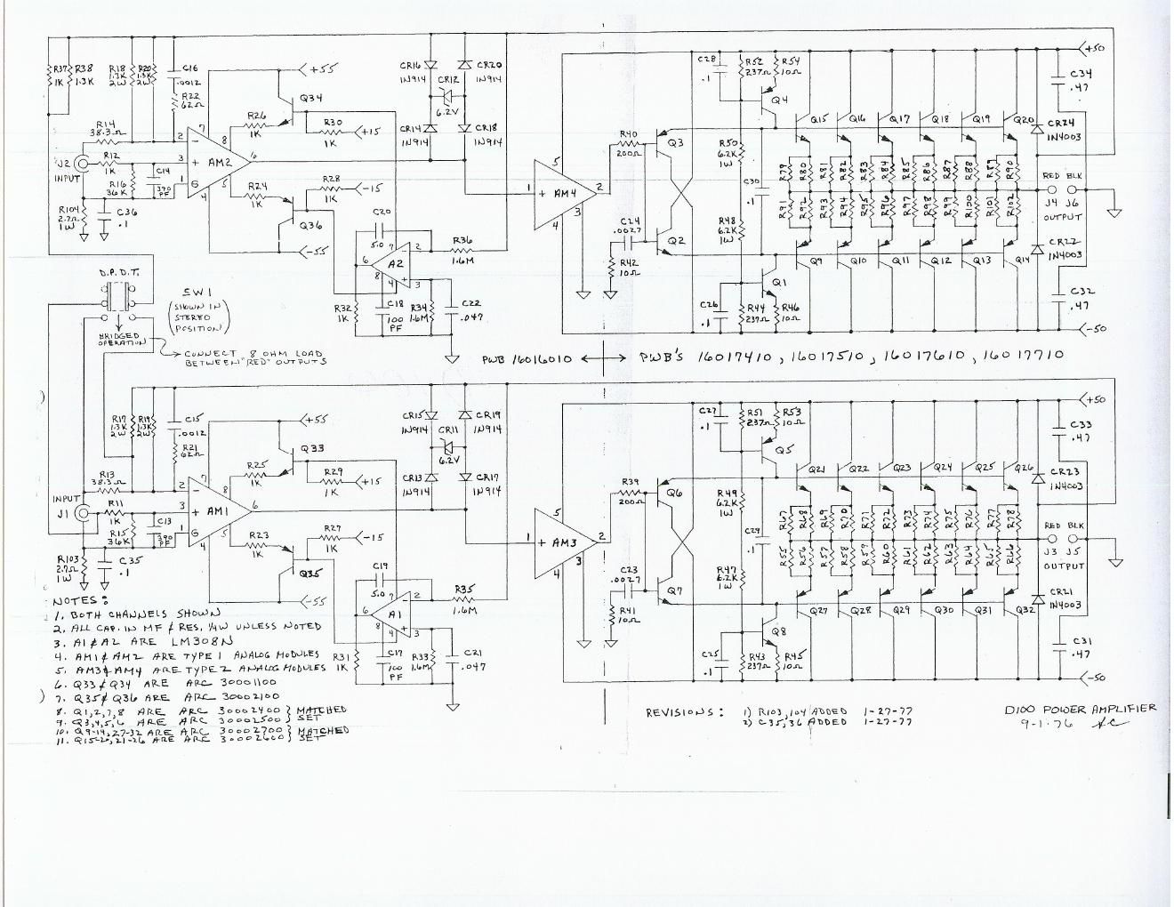 audio research d 100 schematic