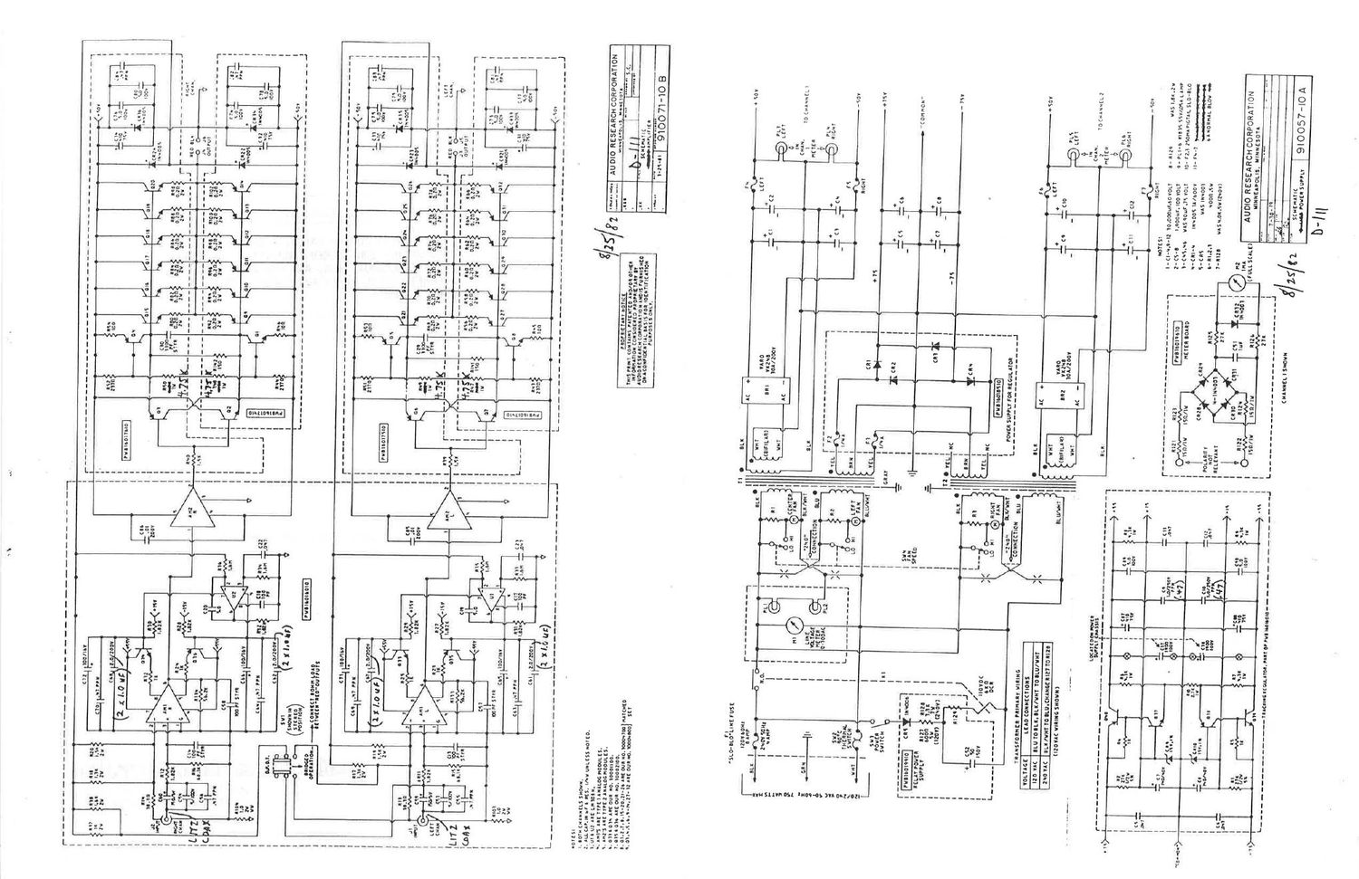 audio research d 111 schematic