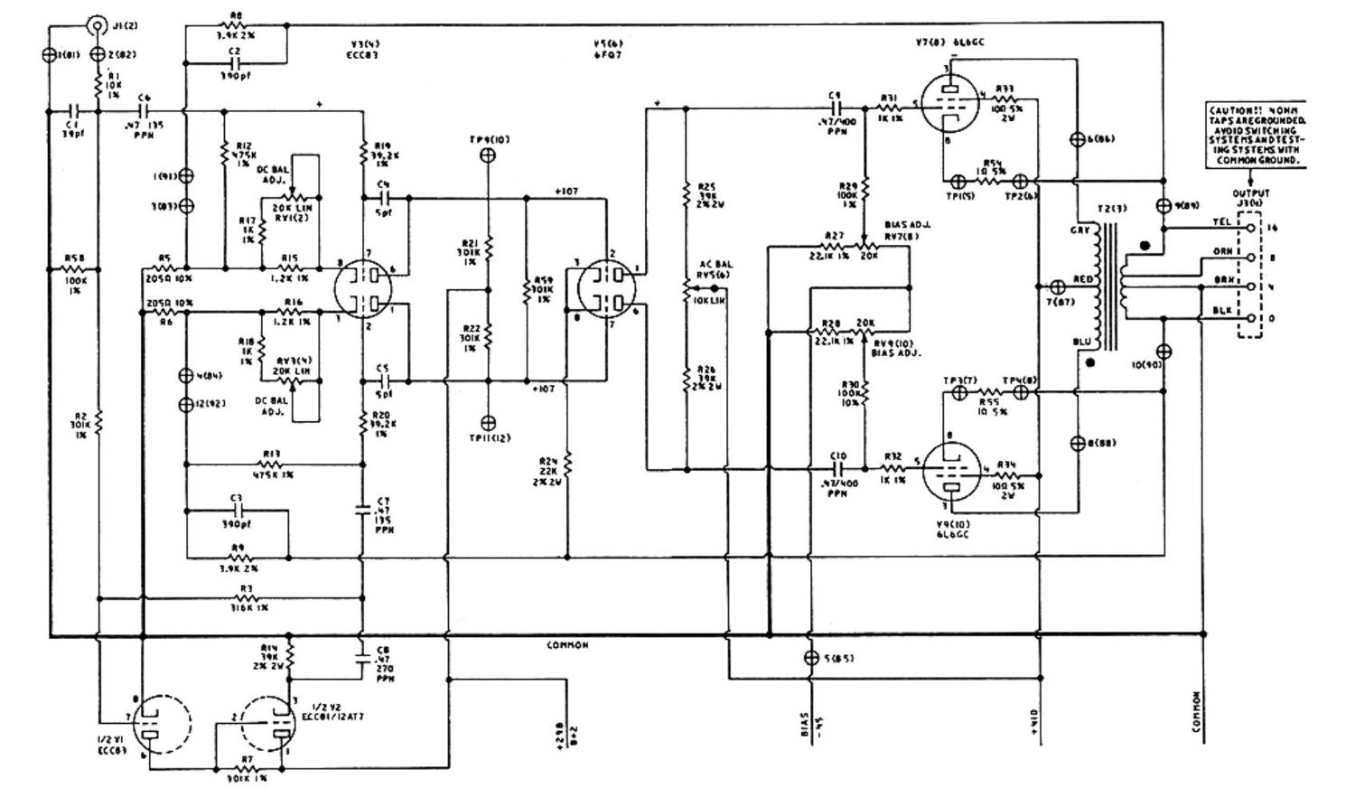 audio research d 40 pwr schematic