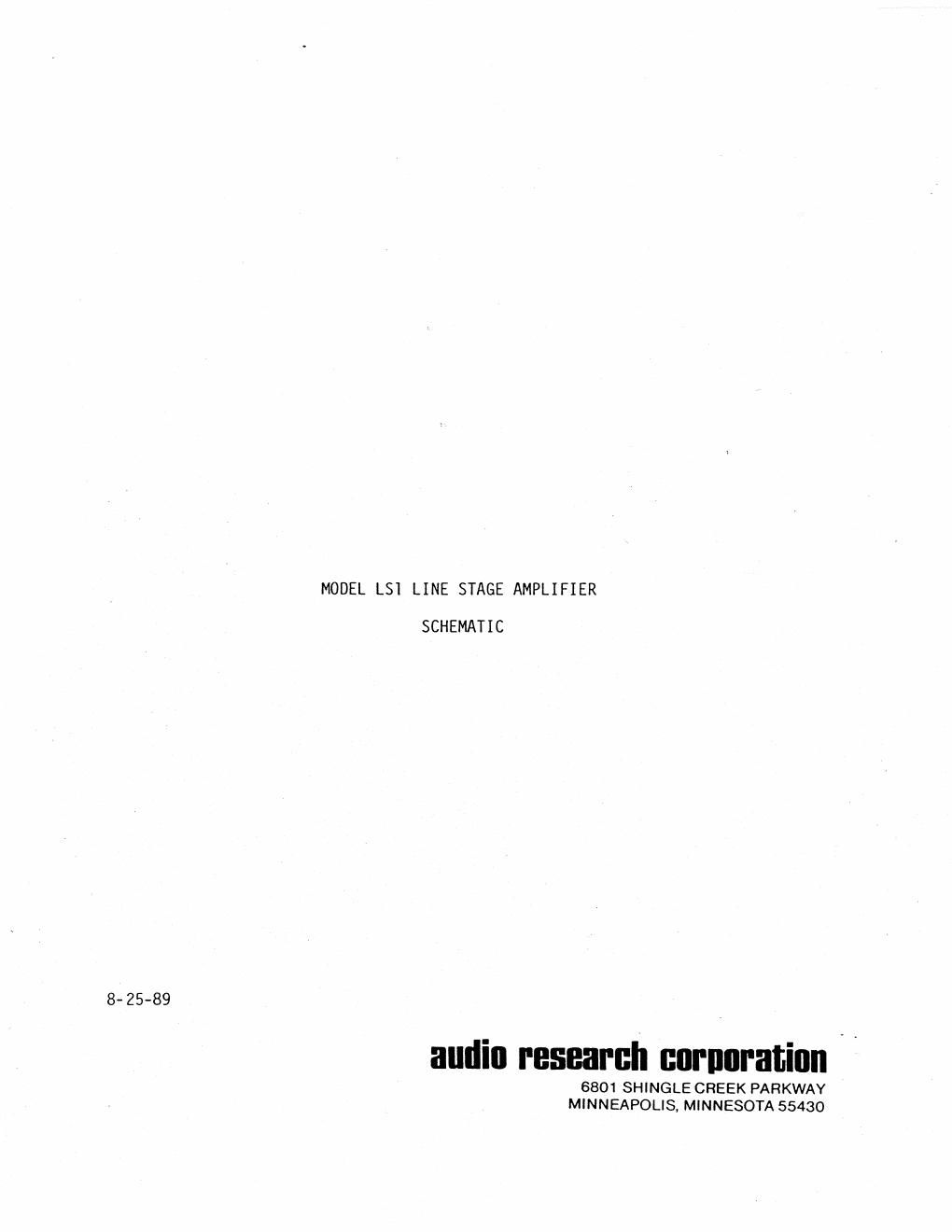 audio research ls 1 pre schematic