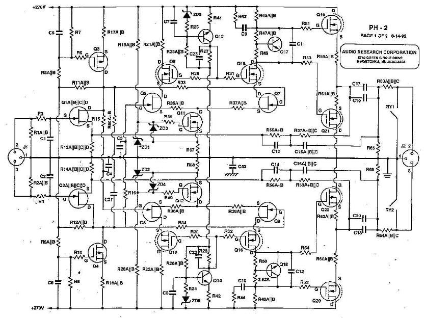 audio research ph 2 schematic