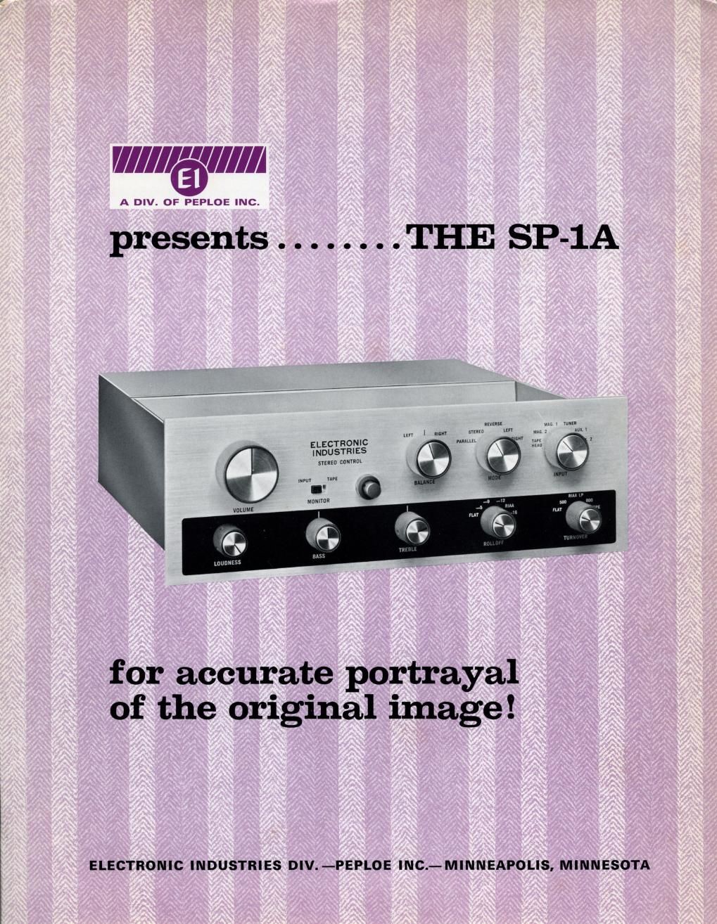 audio research sp 1 a brochure