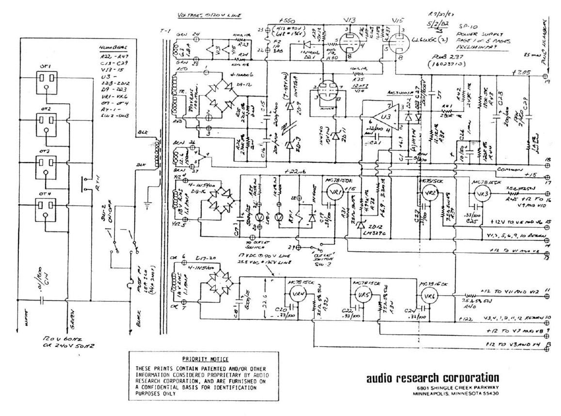 audio research sp 10 schematic