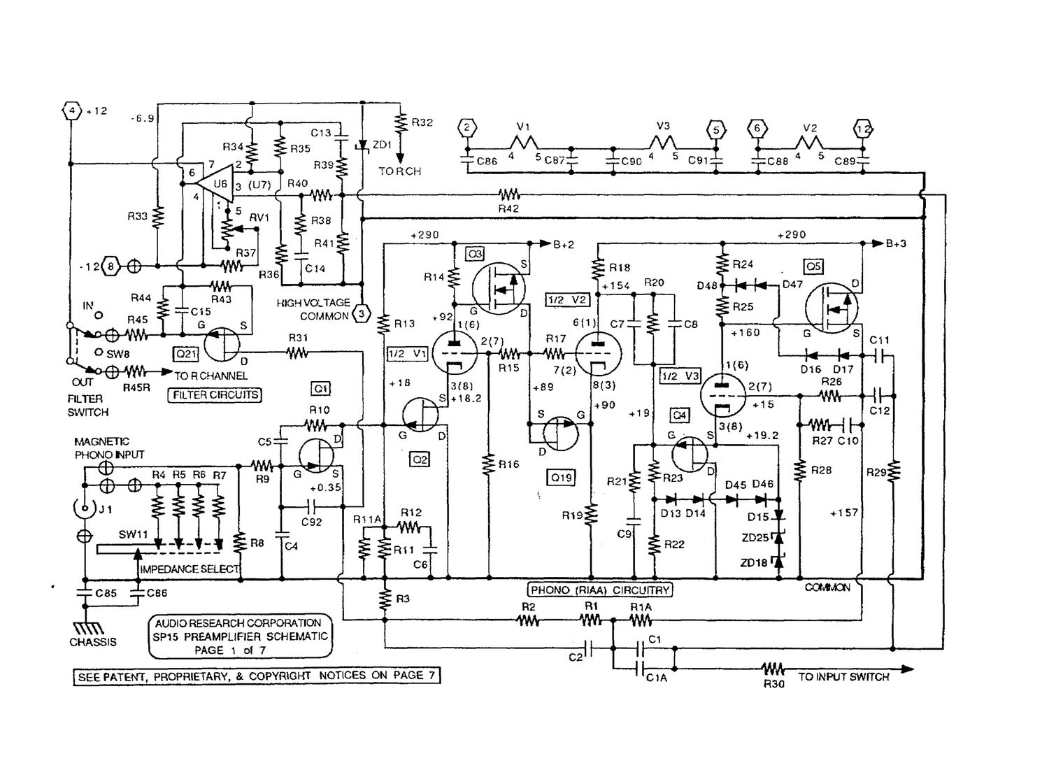 audio research sp 15 schematic