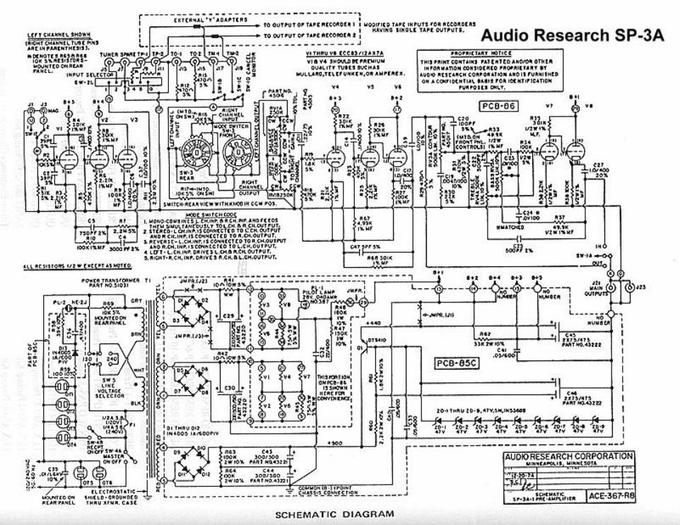 audio research sp 3 a schematic