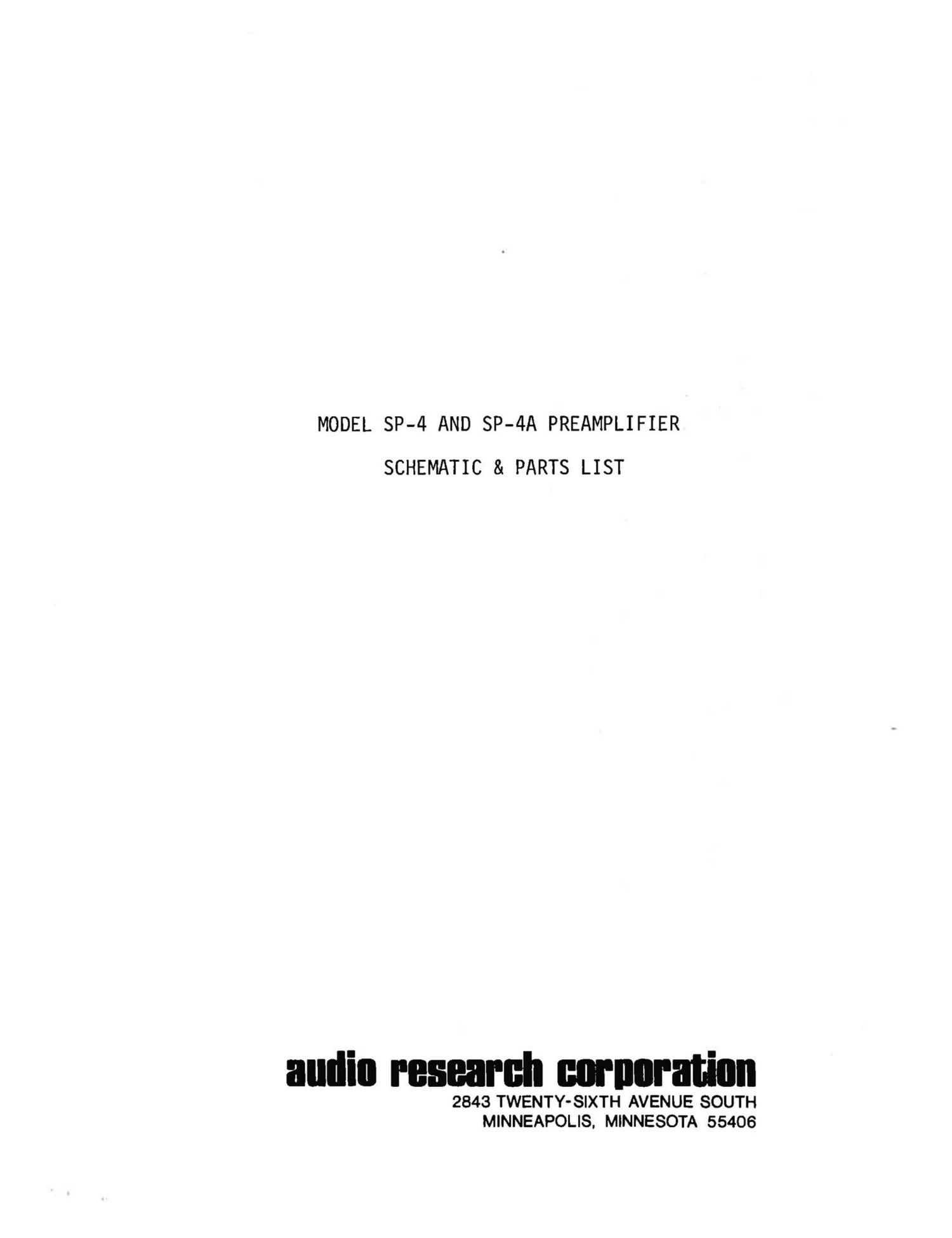 audio research sp 4 pre schematic