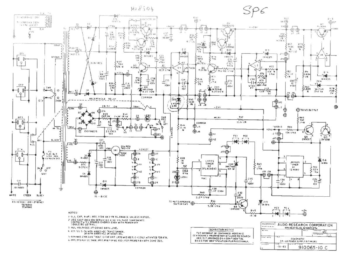 audio research sp 6 schematic