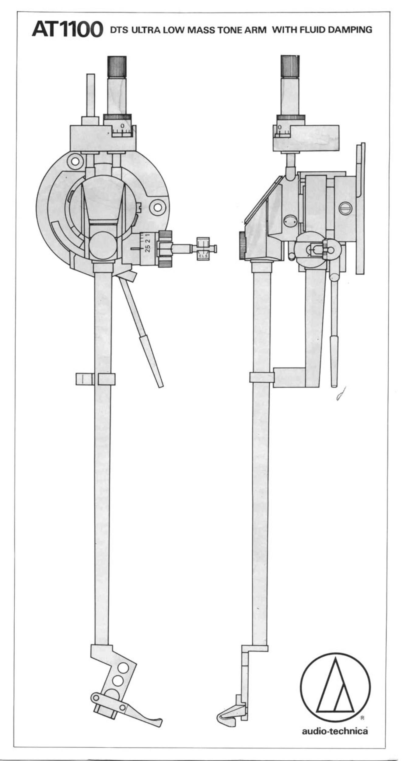 audio technica 1100 owners manual