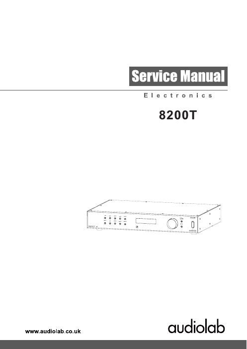 audiolab 8000 t service manual