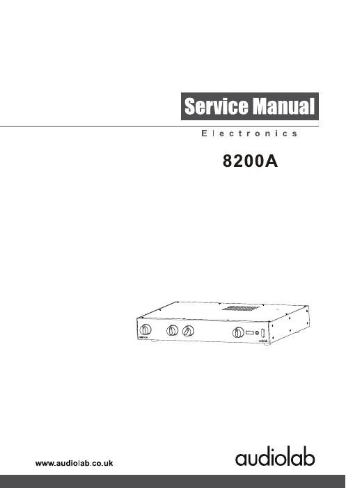 audiolab 8200 a service manual v01 2010 08 13