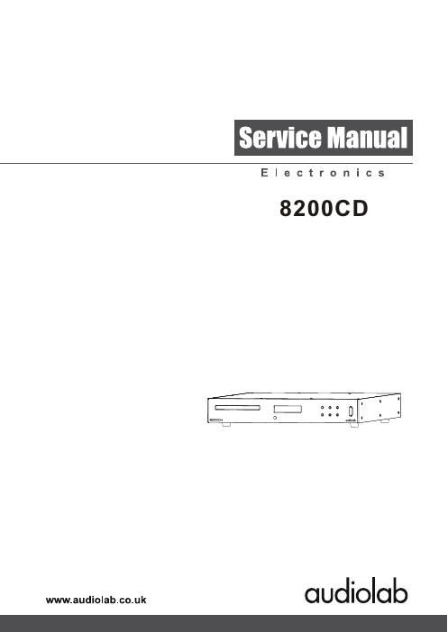 audiolab 8200 cd service manual