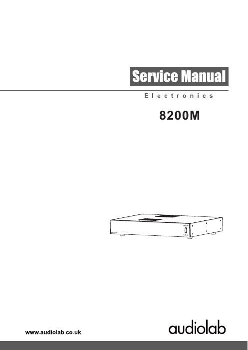 audiolab 8200 m service manual