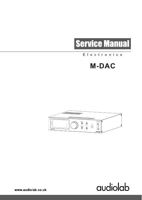 audiolab m dac service manual