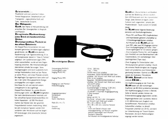 audiolabor klar brochure