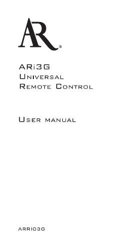 acoustic research ARI 3G Owners Manual