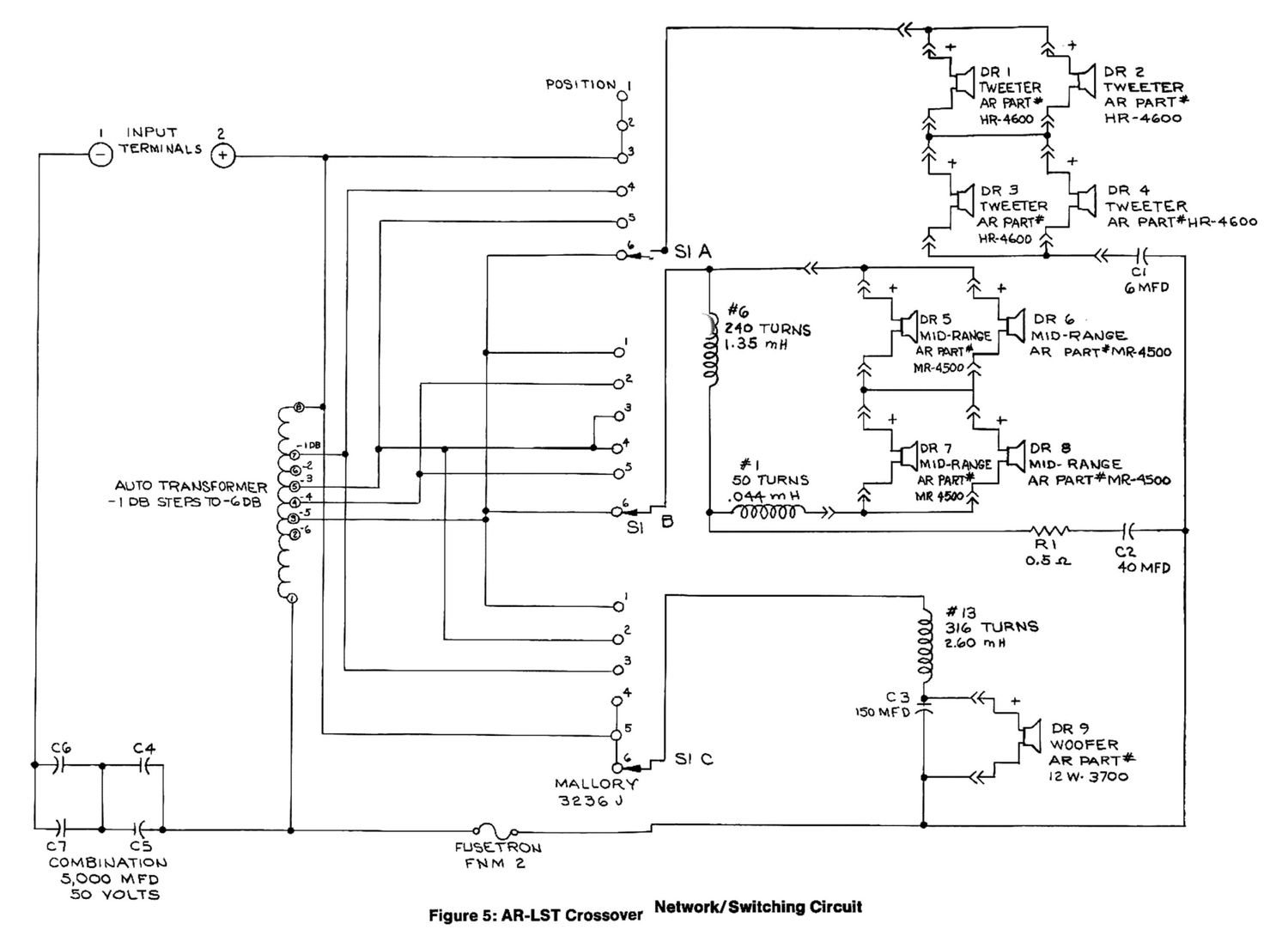 acoustic research lst schematic