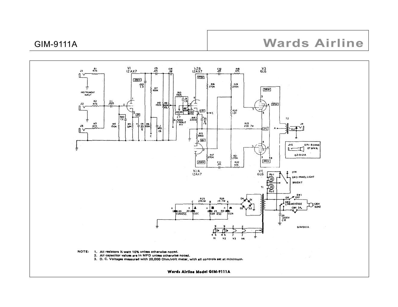 airline wards gim 9111a