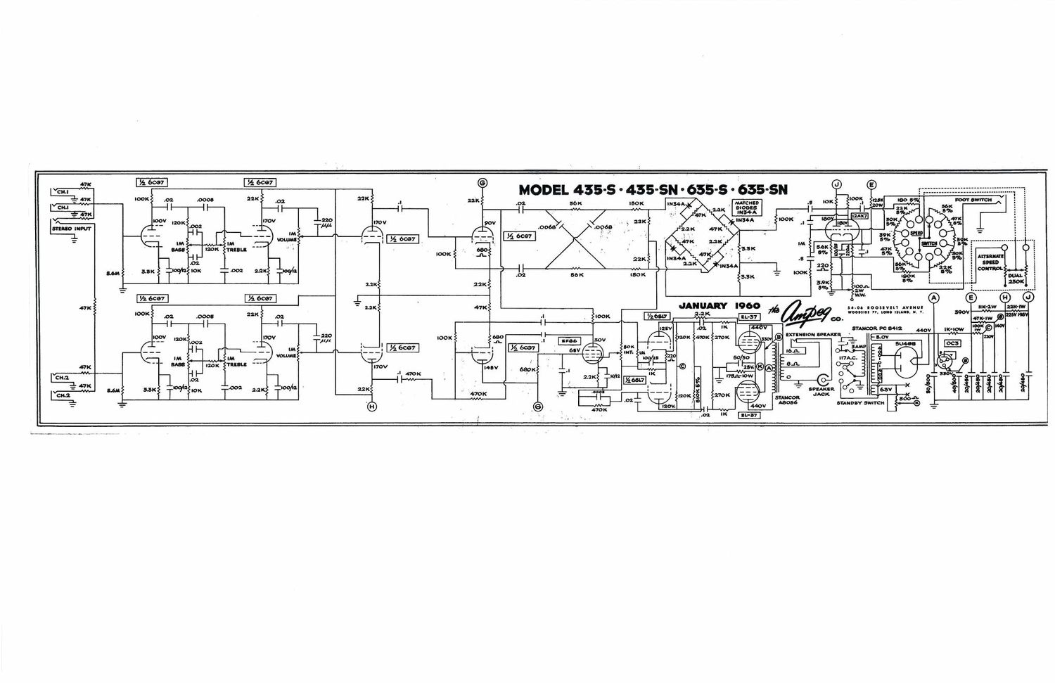 ampeg 435 s rhapsody 635 s zephyr 1 60 schematic