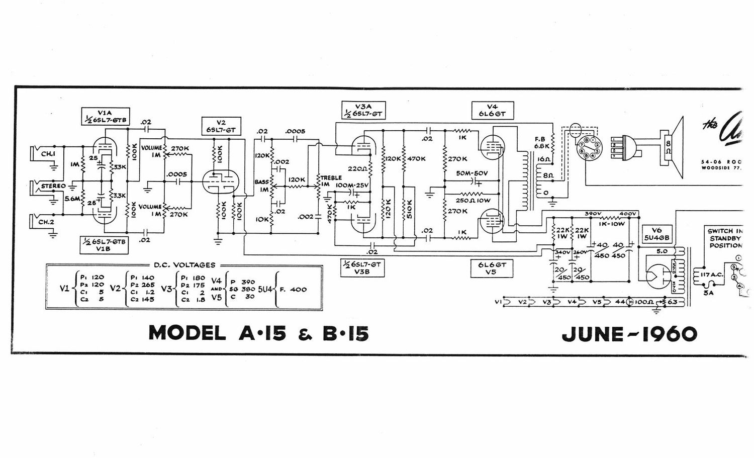 ampeg a 15 b 15 6 60 schematic