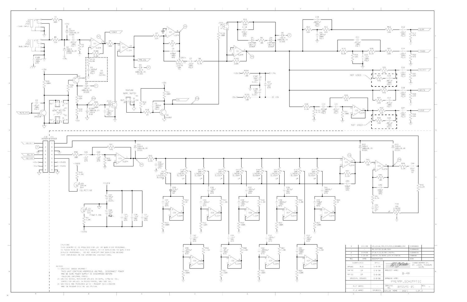 ampeg b 4r 07s541 07s442 schematics