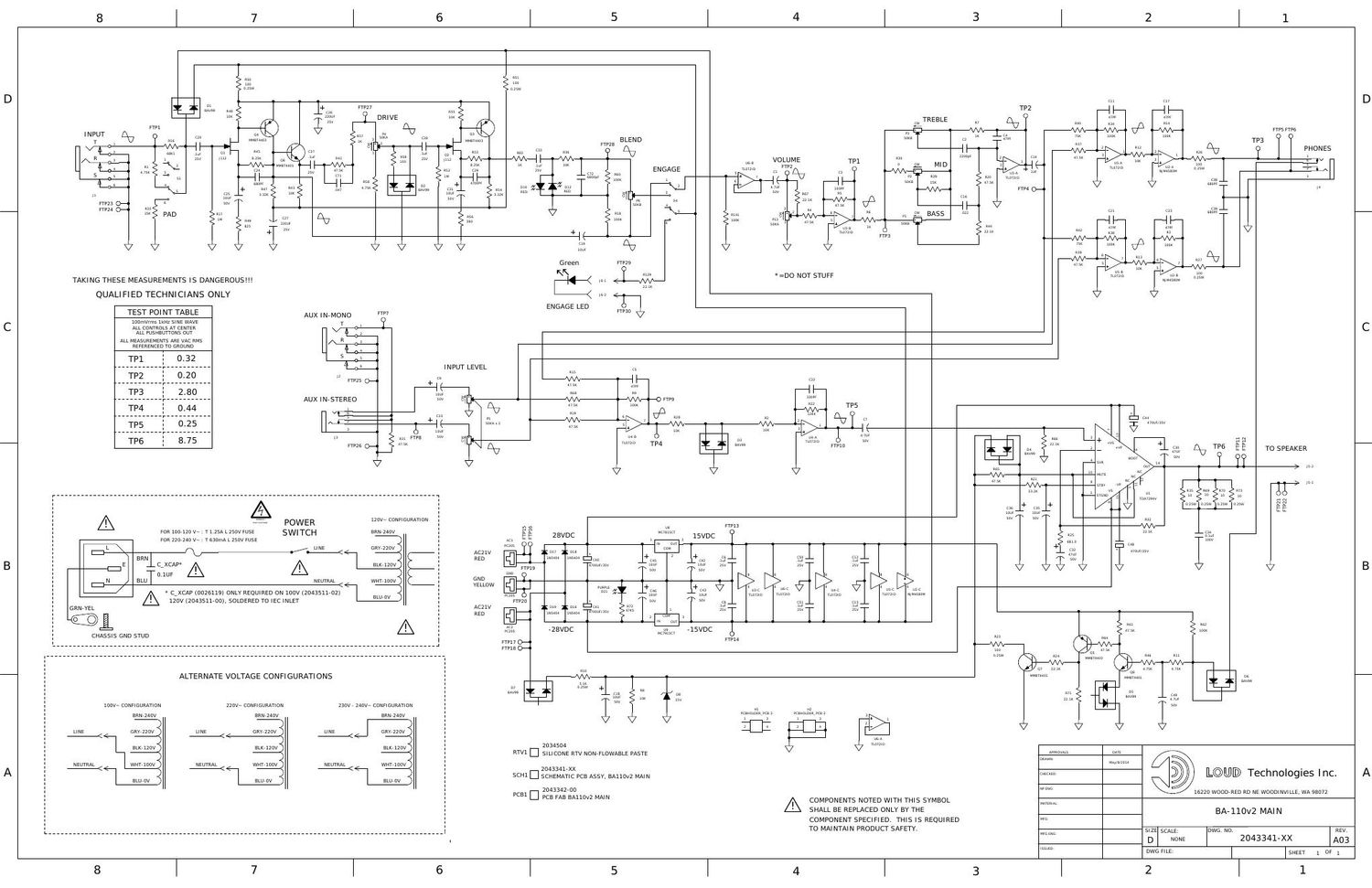 ampeg ba 110v2 schematic