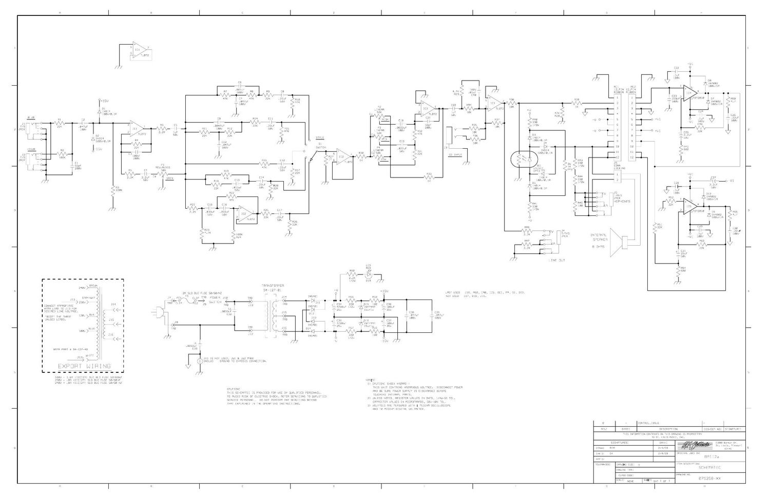 ampeg ba 112a 07s258 schematic