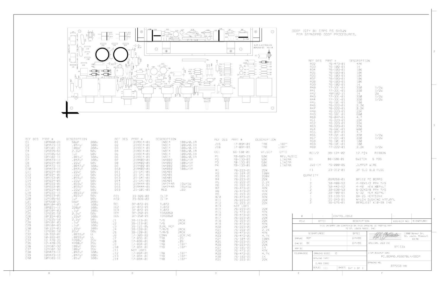 ampeg ba 112a layout