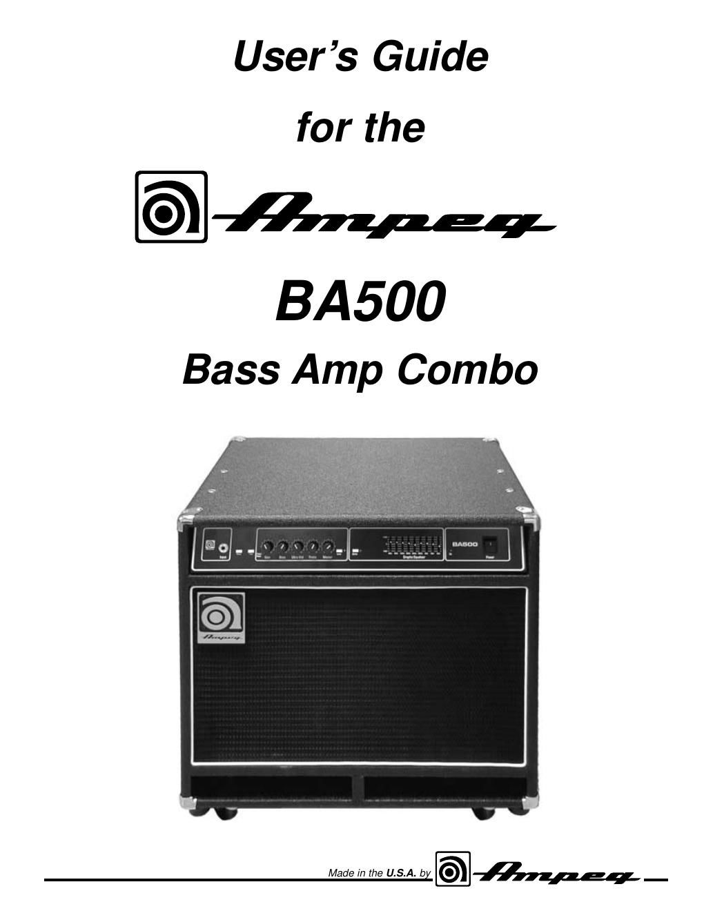 ampeg ba 500