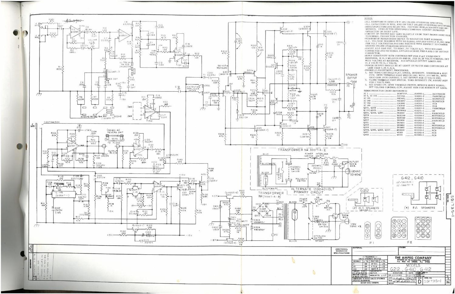 ampeg g 212 g 410 g 412 schematic