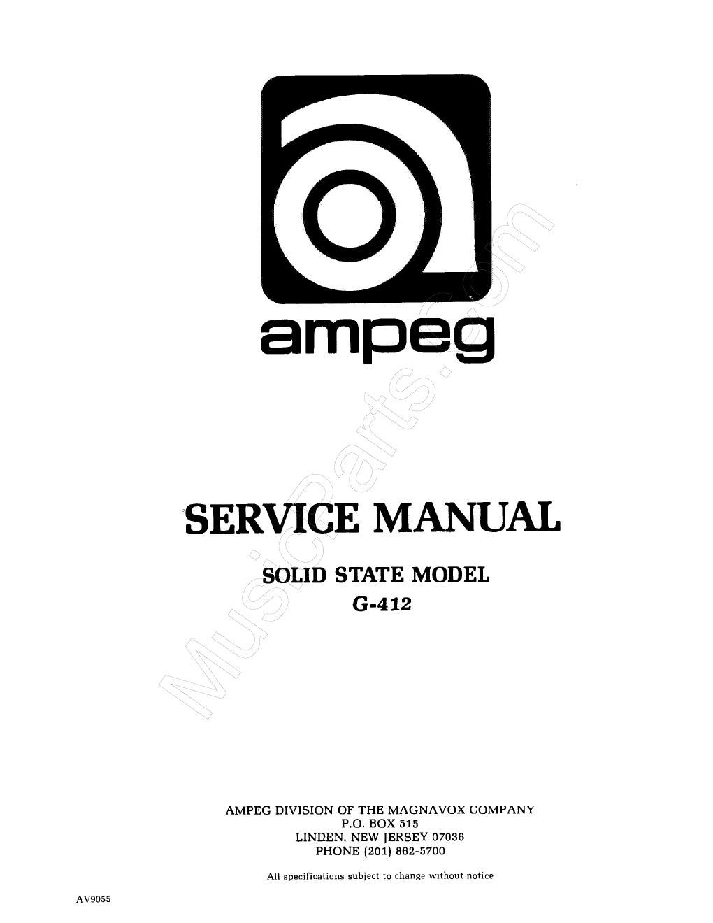 ampeg g 412 service manual