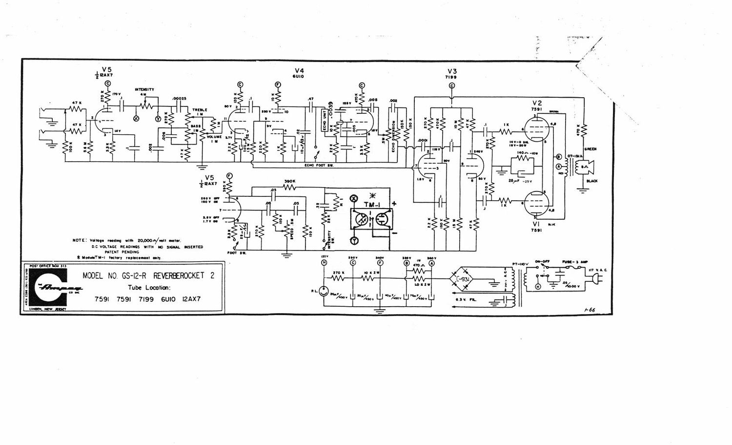 ampeg gs 12 r reverb rocket 2 1 66 schematic