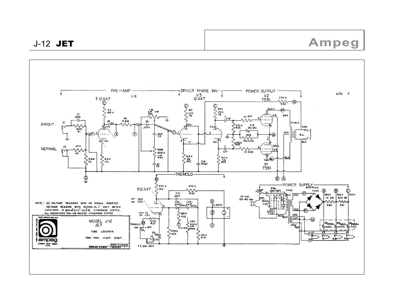 ampeg j 12 jet 4 69 schematic