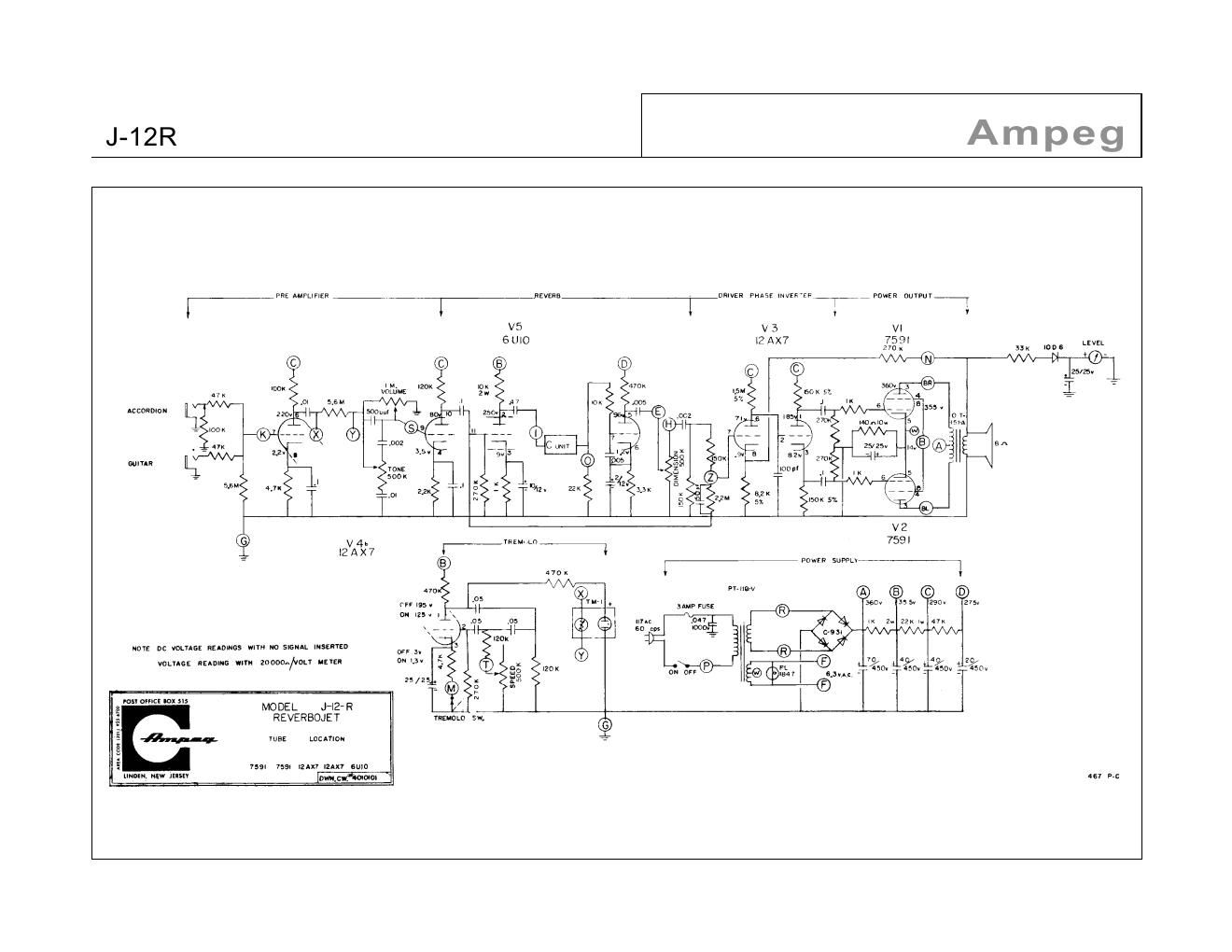 ampeg j 12 r reverbojet schematic