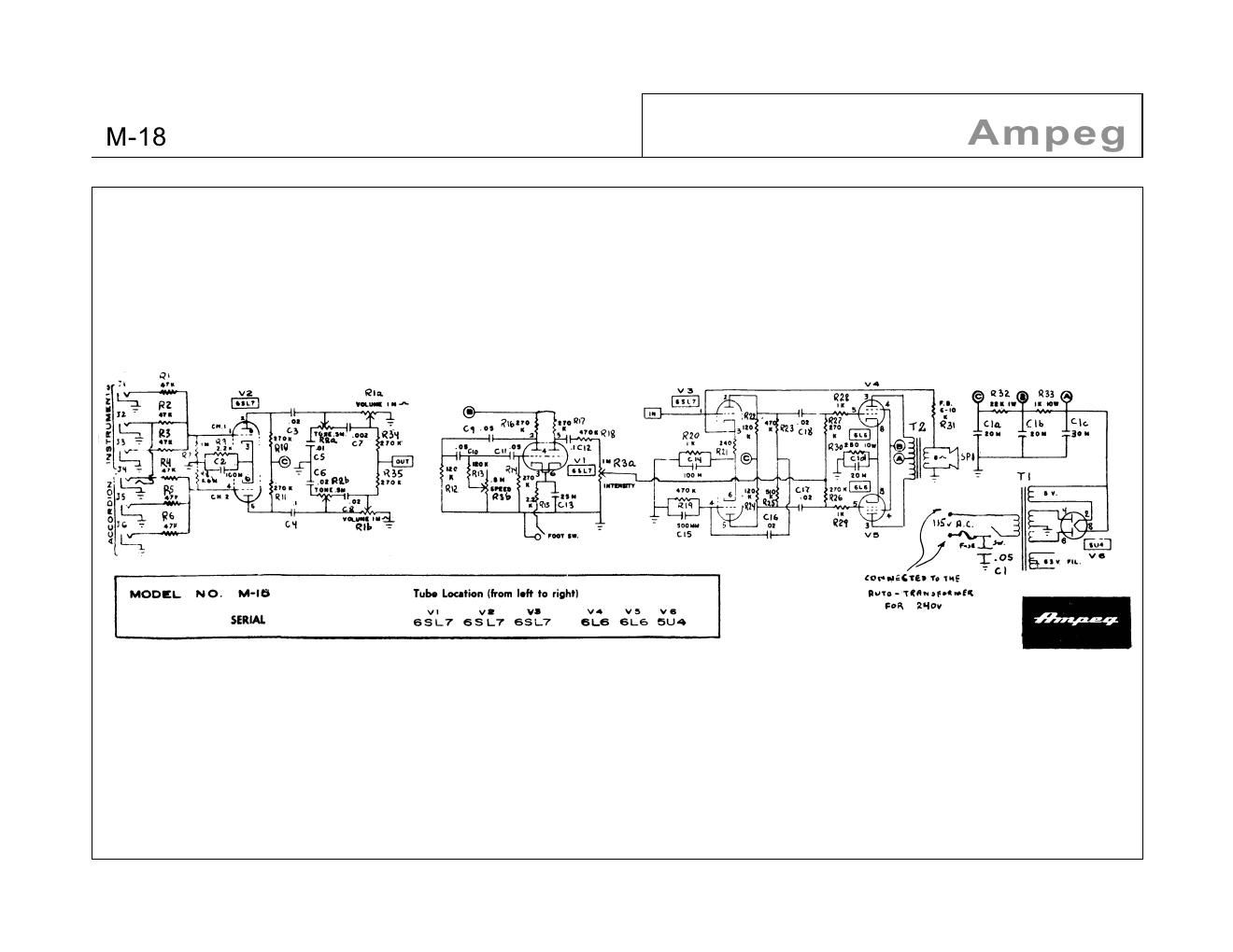 ampeg m 18 schematic