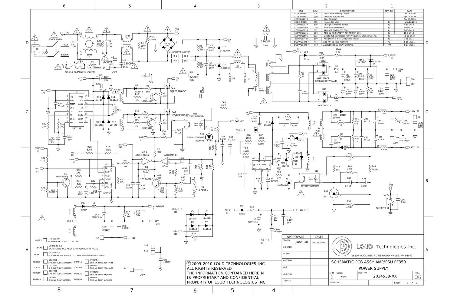ampeg pf 350 power amp ps schematics