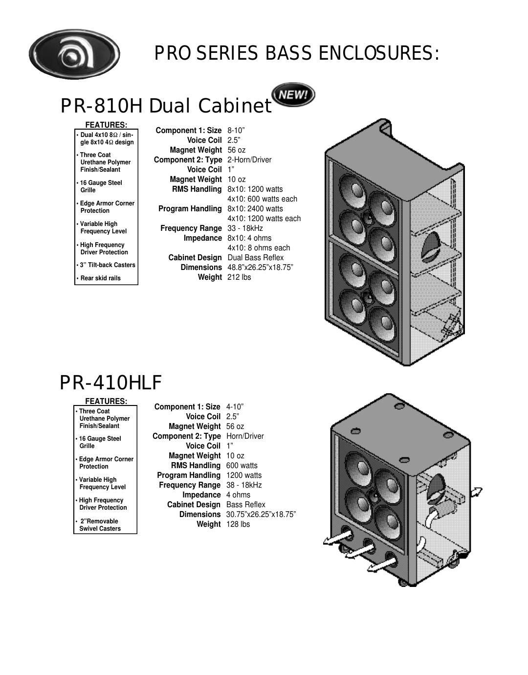 ampeg pr 810h specs en