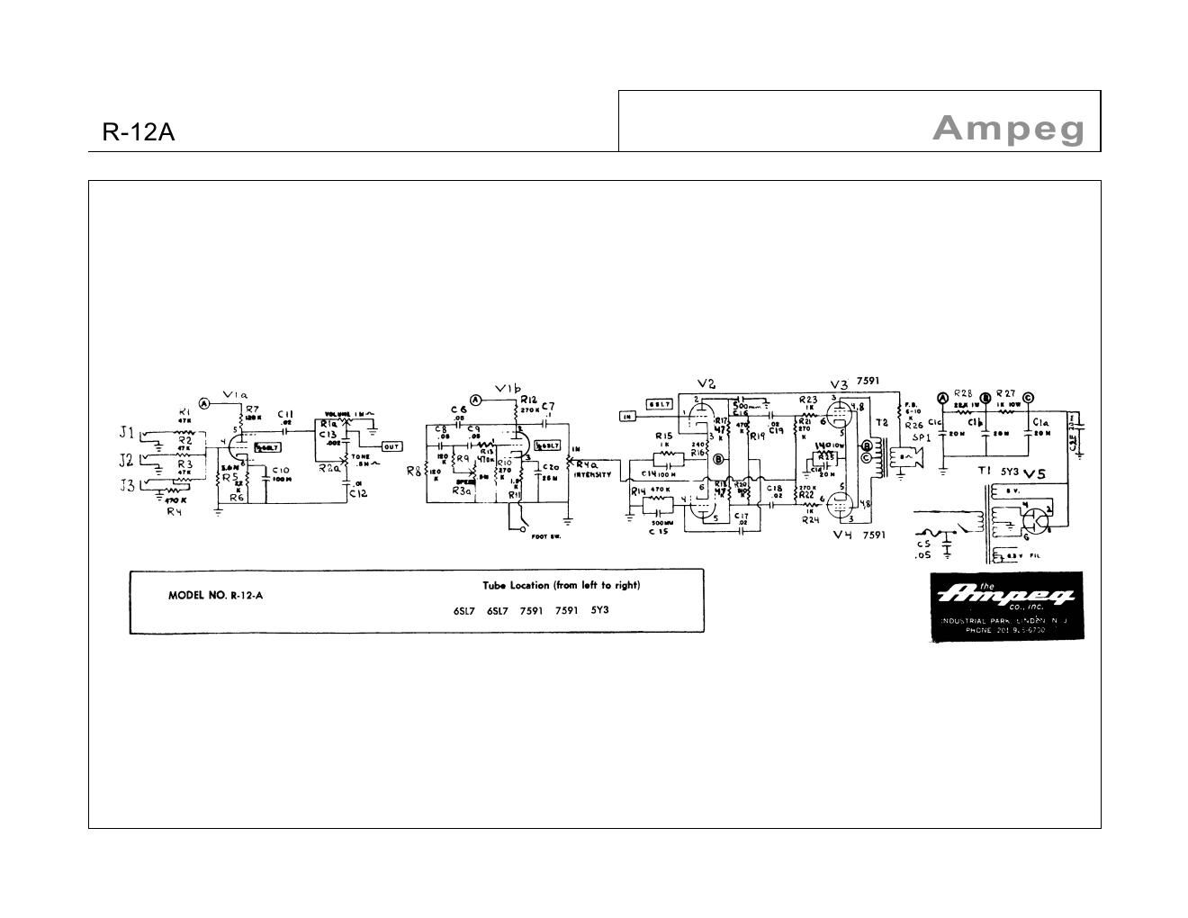 ampeg r 12 a rocket schematic