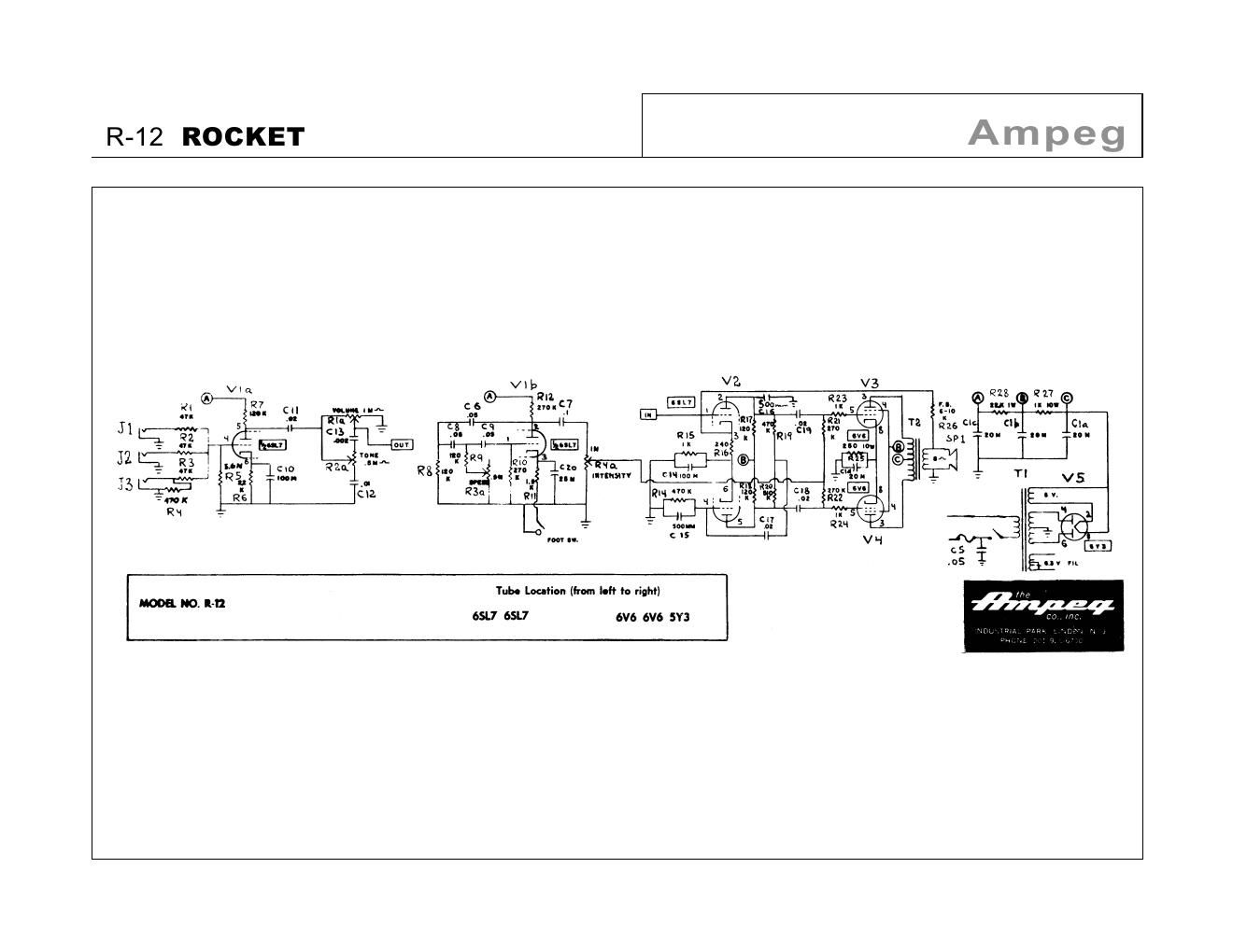 ampeg r 12 rocket schematic