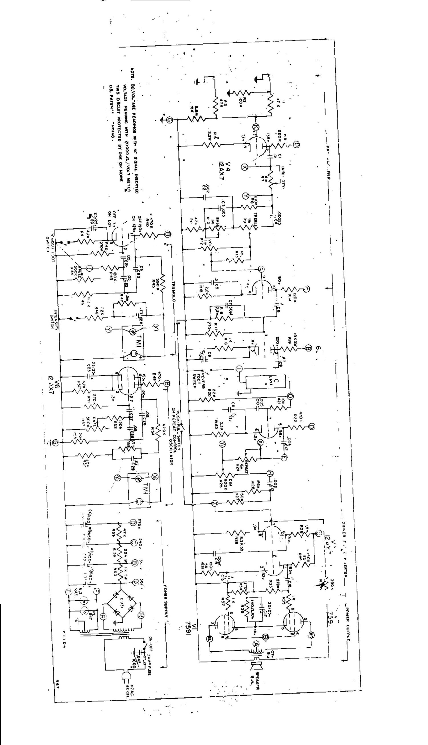 ampeg reverb rocket 3 9 67 schematic