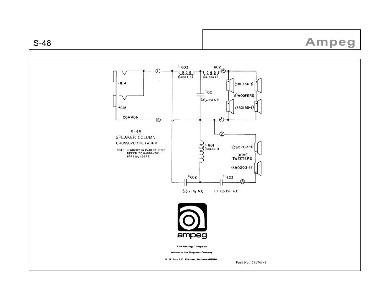 ampeg s 48 crossover schematic