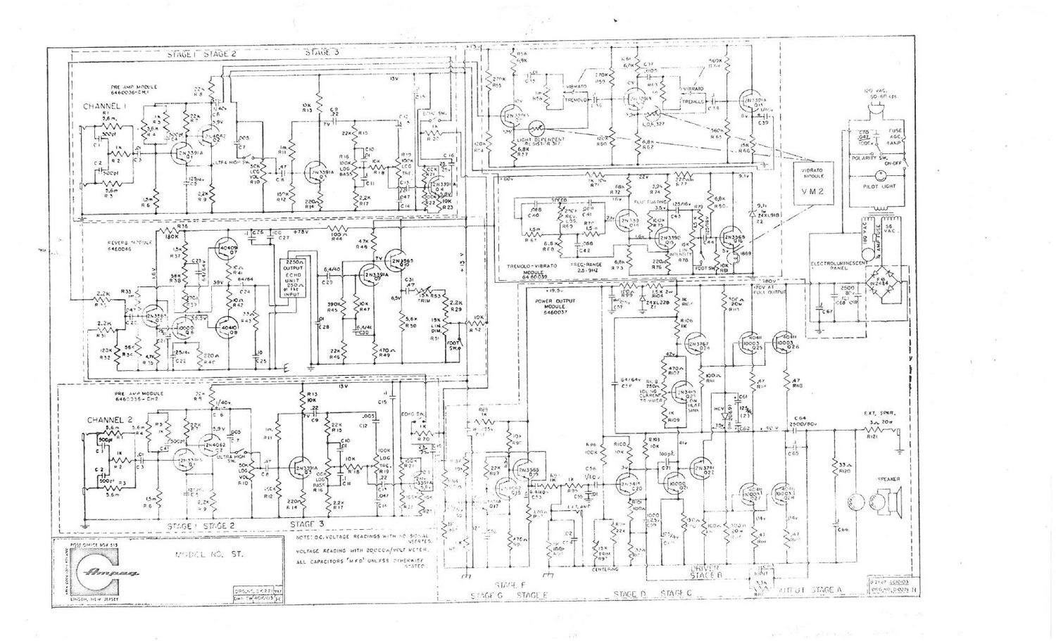 ampeg st schematic