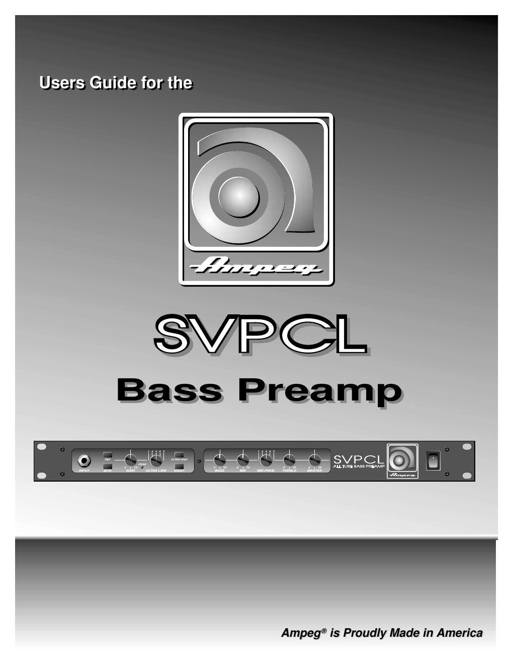 ampeg svp cl preamp users guide